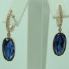 Handmade 3.45 Ct Oval Cut 925 Silver Earrings