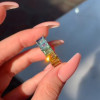 6CTW Baguette Cut Rainbow Sapphire Eternity Ring