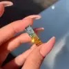 6CTW Baguette Cut Rainbow Sapphire Eternity Ring
