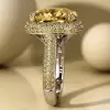 12ct Halo Cushion Cut Classic Paved Ring