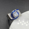 2ct Round Cut Art-Deco Engagement Ring