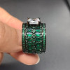 3ct Asscher Cut White Sapphire Cocktail Ring