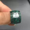 3ct Asscher Cut White Sapphire Cocktail Ring