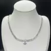 Princess Cut White Sapphire Choker Necklace