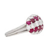 10.5ctw Ruby and White Sapphire Dome Ring