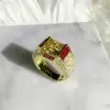 5.6ct Princess Cut Yellow Sapphire Cocktail Ring