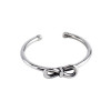 925 Sterling Silver Handmade Bowknot Adjustable Ring