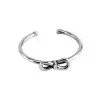 925 Sterling Silver Handmade Bowknot Adjustable Ring