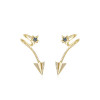 Paper Airplane Wrap Earrings Studs Clips