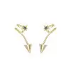 Paper Airplane Wrap Earrings Studs Clips