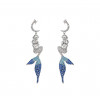 Mermaid Series 925 Silver Needle Fishtail Earrings