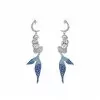 Mermaid Series 925 Silver Needle Fishtail Earrings