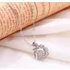 Handmade Eight-Pointed Star Dancing Stone Pendent Neckalce