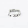 925 Sterling Silver Handmade Roman Numeral Letters Stackable Ring