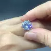 6.8ct Round Cut White Sapphire Engagement Ring