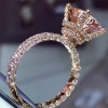 5ct Radiant Cut Champagne Sapphire Engagement Ring