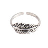 925 Sterling Silver Handmade Vintage Leaf Shape Ring