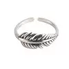 925 Sterling Silver Handmade Vintage Leaf Shape Ring