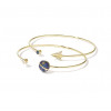Paper Airplane Opening Bracelet Female