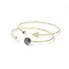 Paper Airplane Opening Bracelet Female