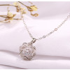 Handmade Eight-Pointed Star Dancing Stone Pendent Neckalce