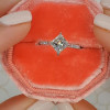 1.5ct Princess Cut White Sapphire Engagement Ring