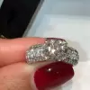 Handmade 2.0 Ct Round Cut with Sidestone Width Engagement Ring