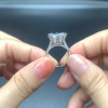 6.8ct Round Cut White Sapphire Engagement Ring
