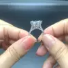 6.8ct Round Cut White Sapphire Engagement Ring