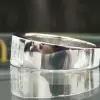 Princess and Baguette Cut Wedding Band for Men