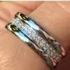 Pave Setting Round Cut Eternity Band for Men