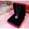 Handmade Eight-Pointed Star Dancing Stone Pendent Neckalce