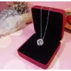 Handmade Eight-Pointed Star Dancing Stone Pendent Neckalce