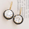 7.6ctw Round Cut White Sapphire Vintage Drop Earrings