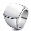 18mm Width Titanium Steel 4 Colors Men's Ring Band