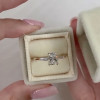 4ct Three-stone Radiant Cut Engagement Ring in Gold