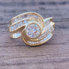Estate 3.1ctw Round Cut White Sapphire Ring