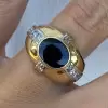 3.5ctw Oval Cut Sapphire Channel Set Cocktail Ring