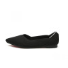 Black Knit Pointed Toe Shoes