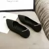 Black Knit Pointed Toe Shoes