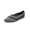 Ash Gray Kint Flat Shoes Ballet Loafers Shoes