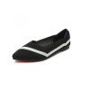 Black Kint Flat Shoes Ballet Loafers Shoes