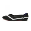Black Kint Flat Shoes Ballet Loafers Shoes