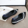 Black Kint Flat Shoes Ballet Loafers Shoes