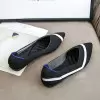 Black Kint Flat Shoes Ballet Loafers Shoes