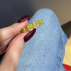 Cushion Cut Yellow Sapphire Eternity Band