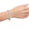32ctw Asscher Cut Aquamarine Art-deco Vintage Bracelet