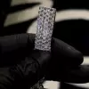 24ctw White Sapphire Infinity Statement Bracelet