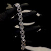 24ctw White Sapphire Infinity Statement Bracelet
