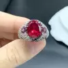 6ct Oval Cut Ruby Vintage Cocktail Ring